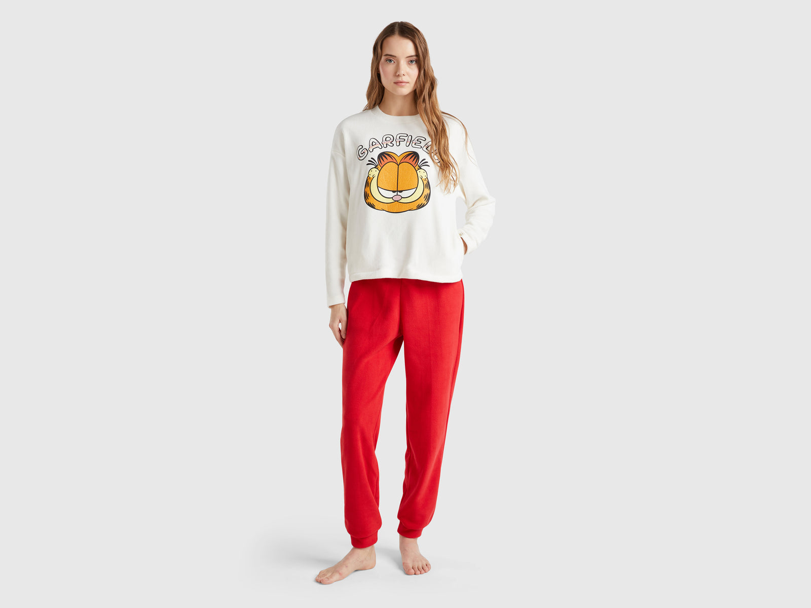 Pijama em tecido polar Garfield ©2024 by Paws, Inc. - ucb_image_F