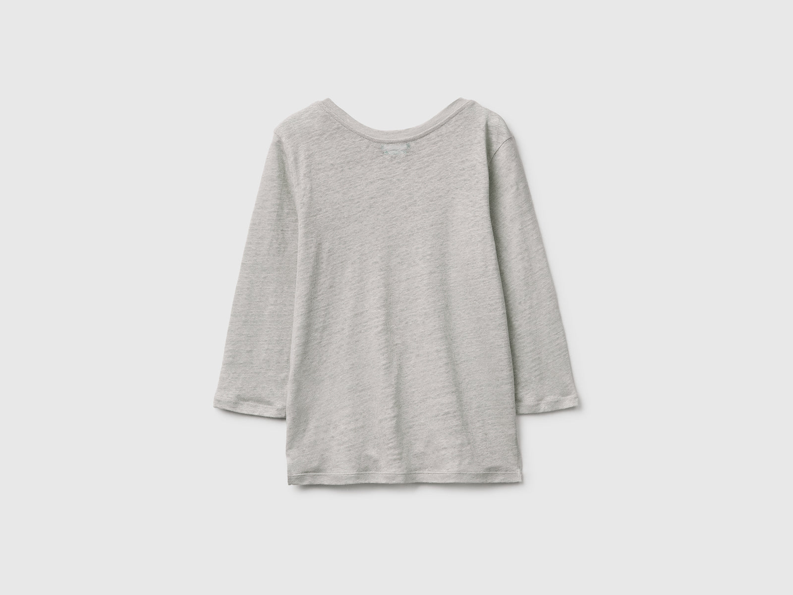 Boat-neck T-shirt in pure linen - ucb_image_BS