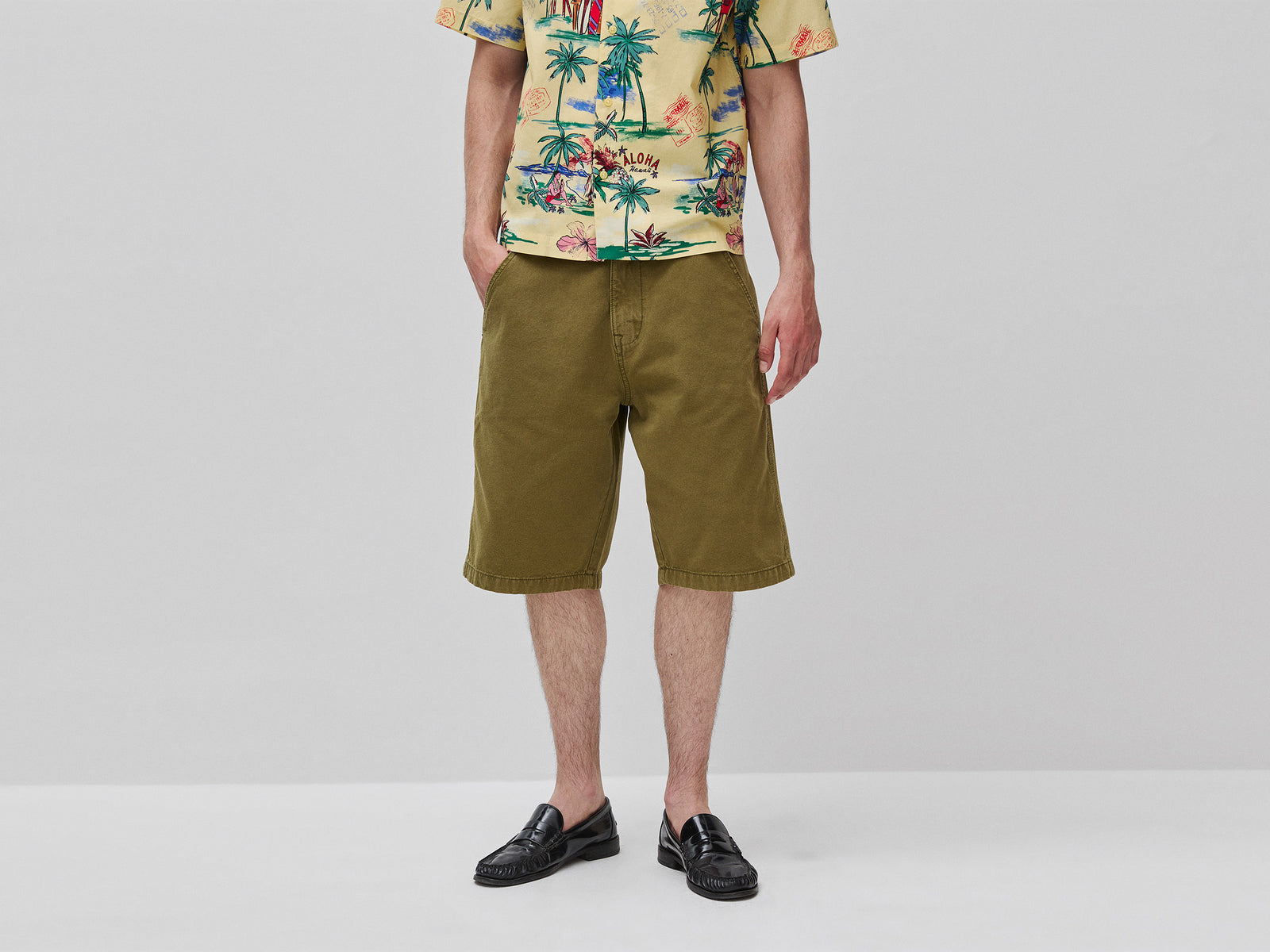 Shorts em tecido de lona - ucb_image_F