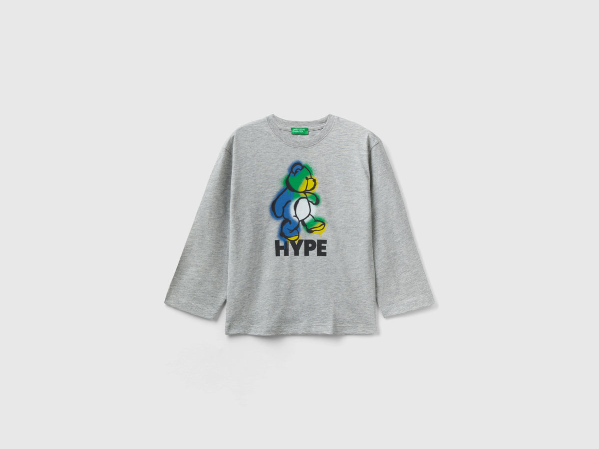 T-shirt de gola redonda com estampa - ucb_image_FS