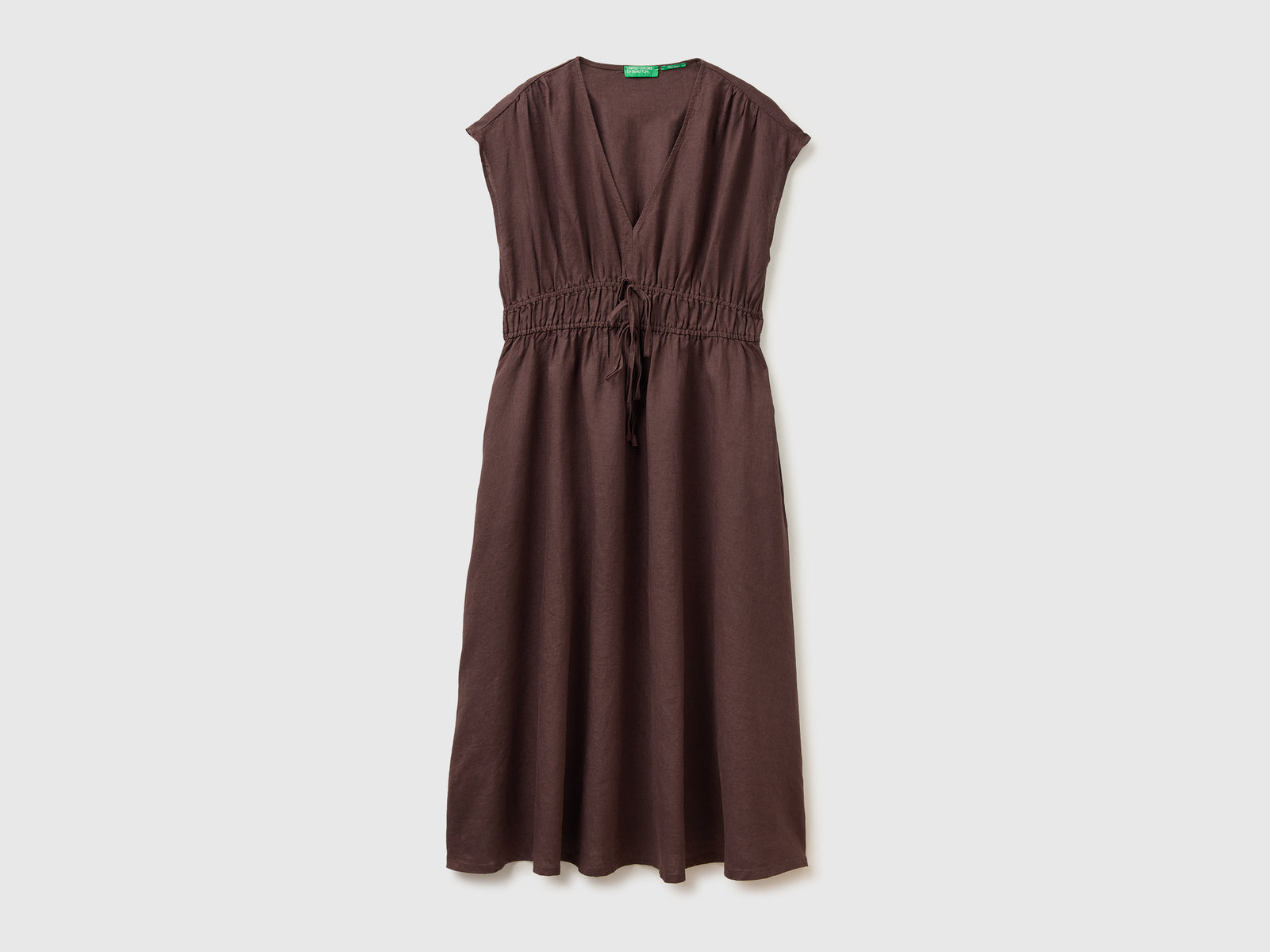 Flared dress in pure linen - ucb_image_FS