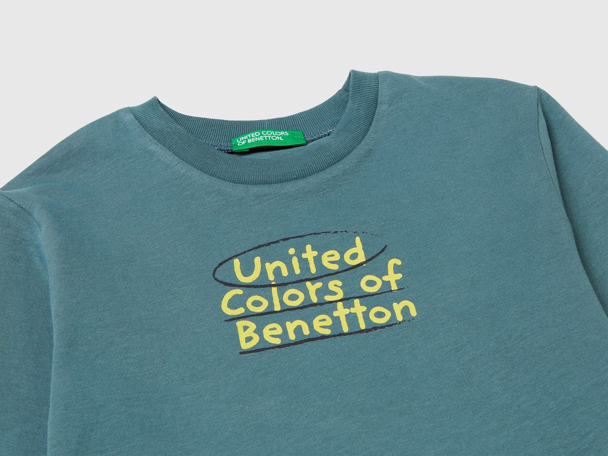 T-shirt de gola redonda em algodão quente - ucb_image_DS1