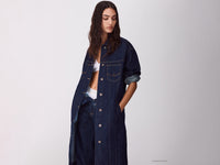 Trench comprido em denim rinse - ucb_image_F