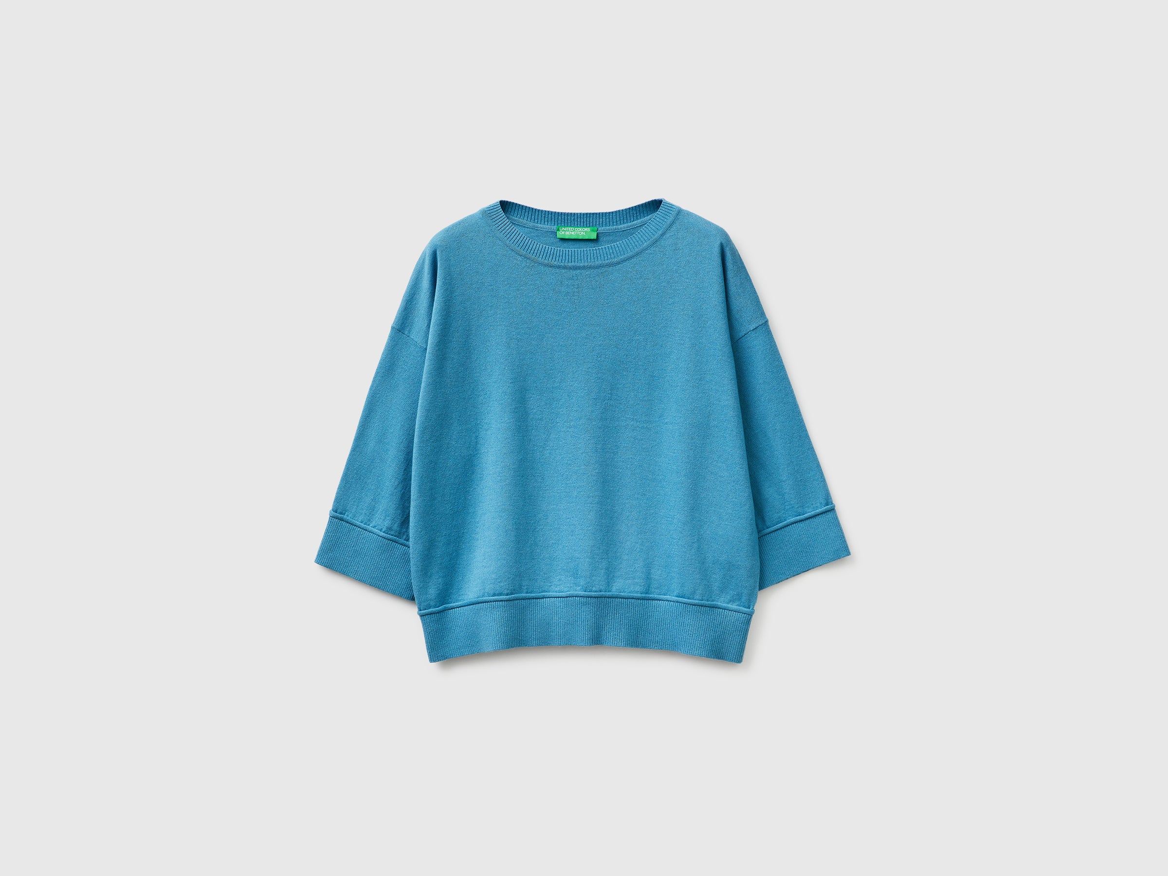 Camisola de gola redonda em algodão e lã - ucb_image_FS