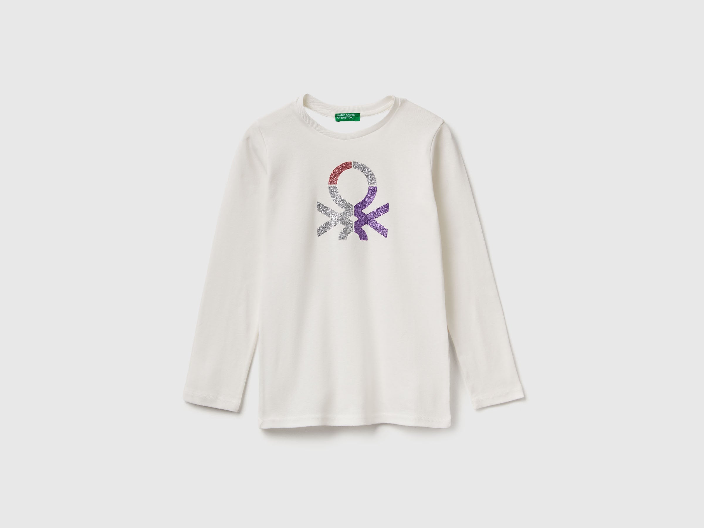 T-shirt de manga comprida com estampa glitter - ucb_image_FS