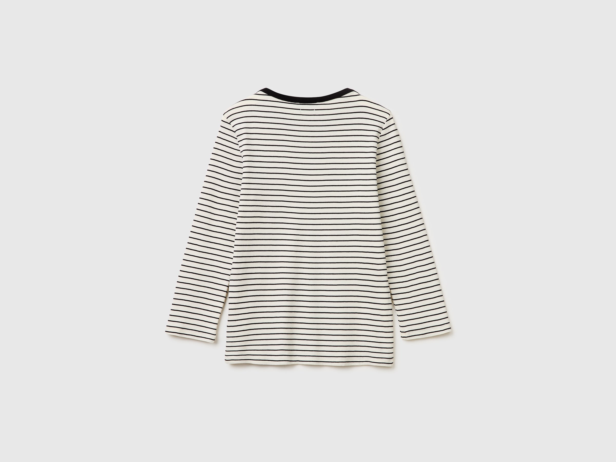 Striped t-shirt with boat neck - ucb_image_BS