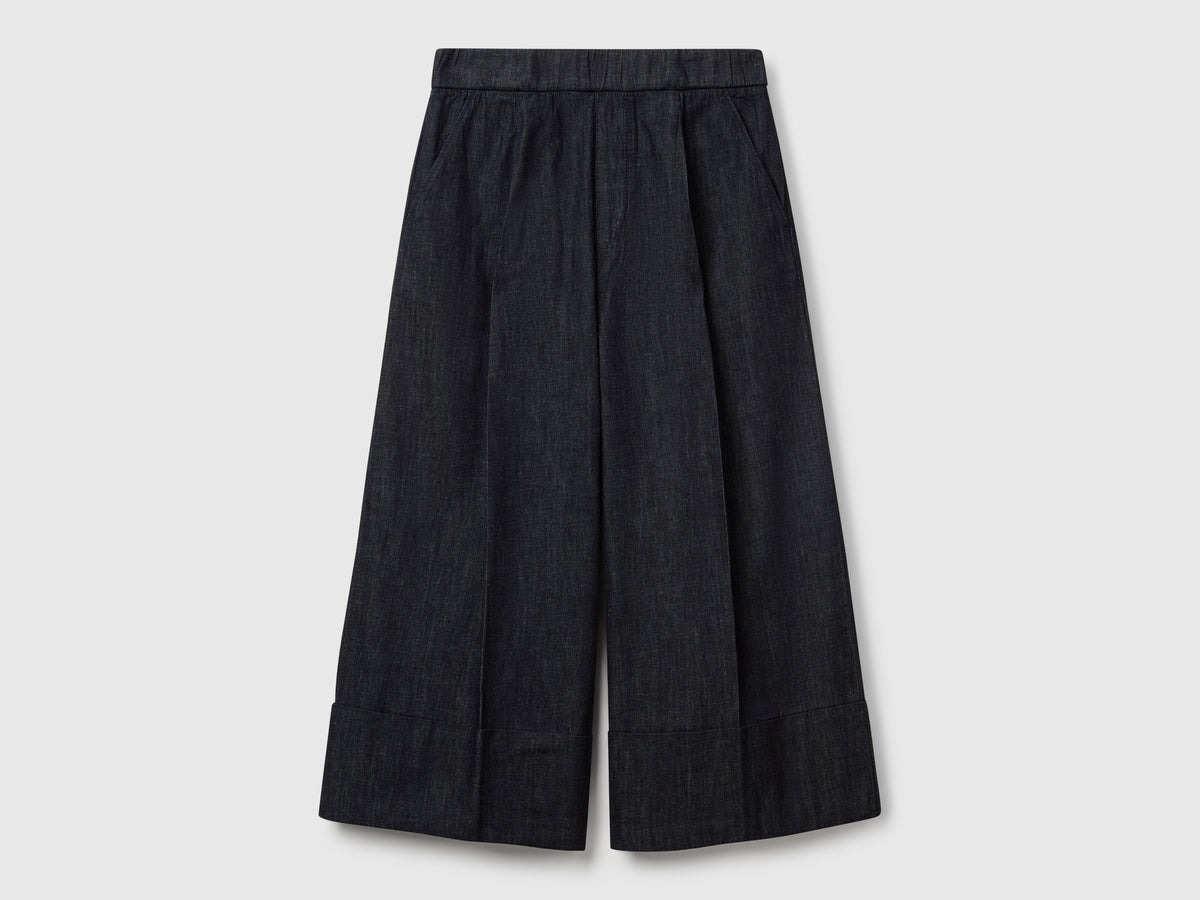 Cropped denim trousers - ucb_image_FS