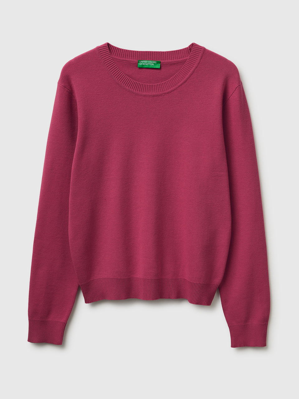 Plum sweater in cotton tricot - ucb_image_FS