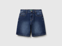 Straight Bermuda shorts in stretch denim - ucb_image_FS