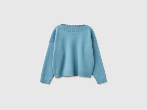 Boxy fit jacquard sweater - ucb_image_FS