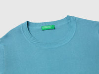 Powder blue sweater with short sleeves - ucb_image_DS1