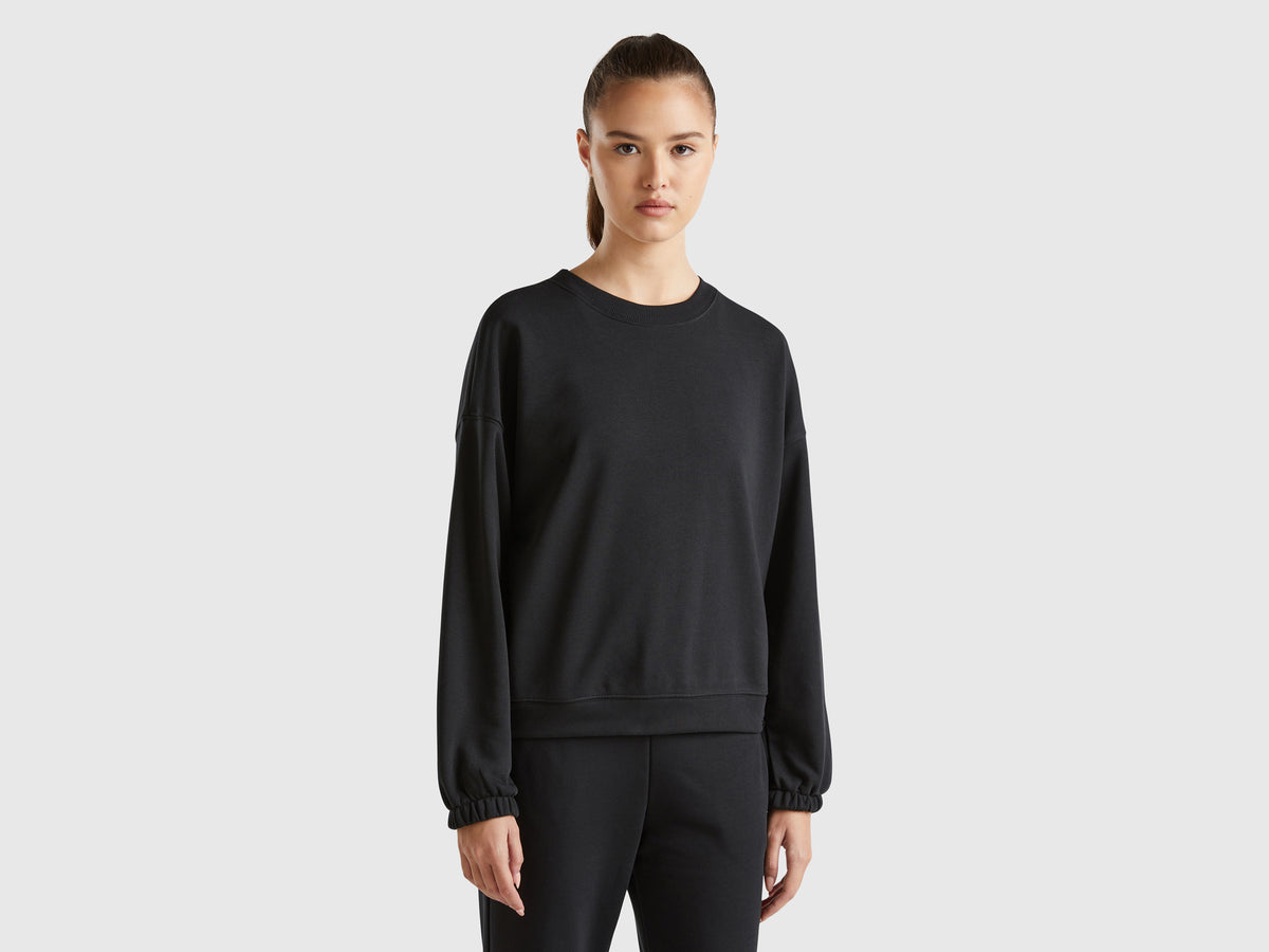 Sweat de gola redonda em mistura de algodão - ucb_image_F