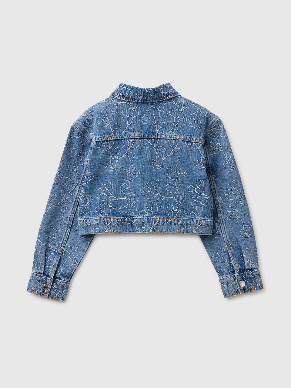 Embroidered denim crop jacket - ucb_image_BS