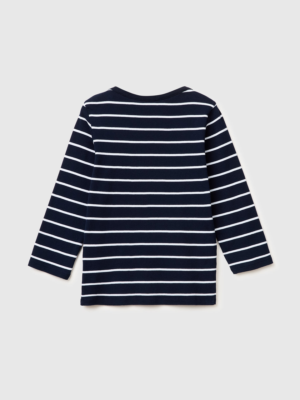 T-shirt às riscas com decote à barco - ucb_image_BS