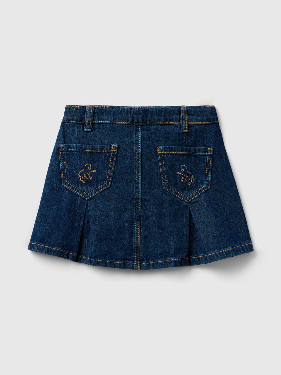 Saia de jeans com bordados cavalo - ucb_image_BS