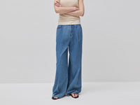 Calças wide fit em denim - ucb_image_F