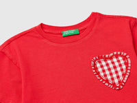 T-shirt with gingham patch - ucb_image_DS1