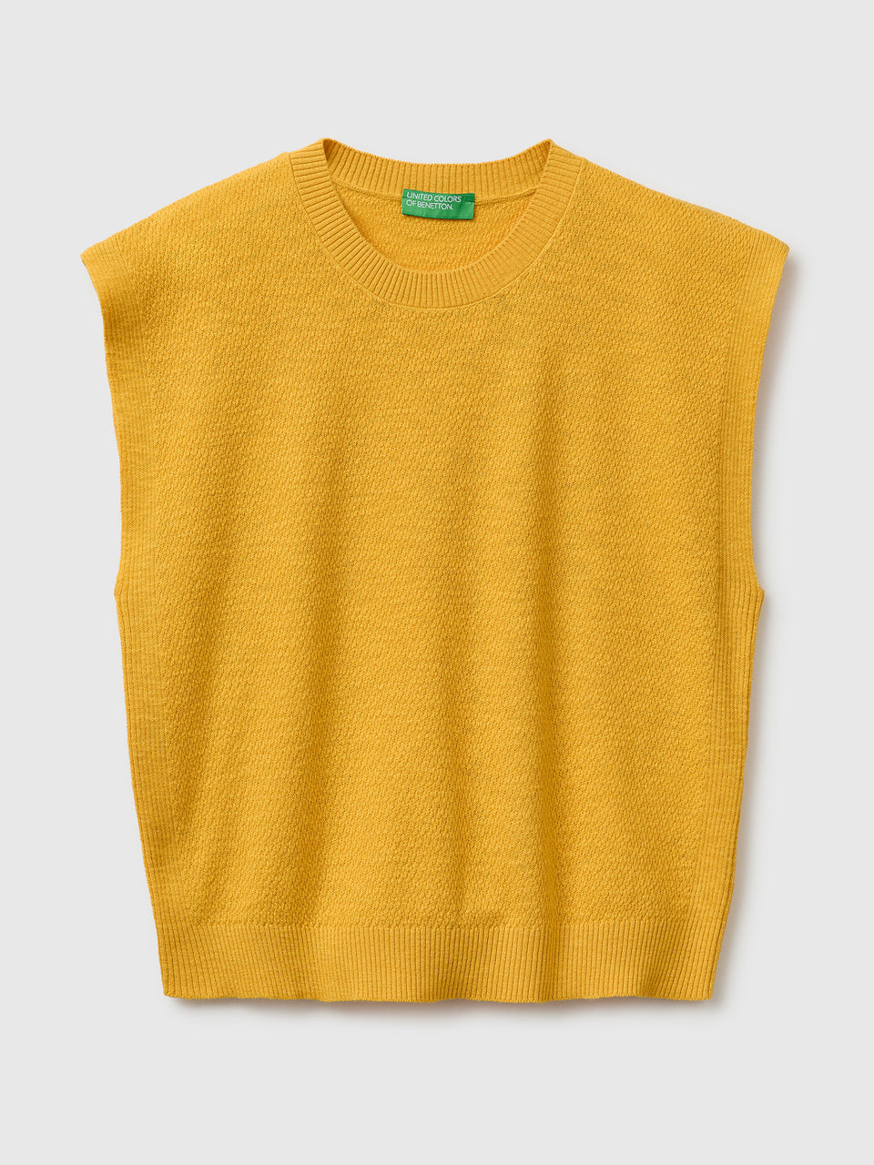 Sleeveless linen blend sweater - ucb_image_FS