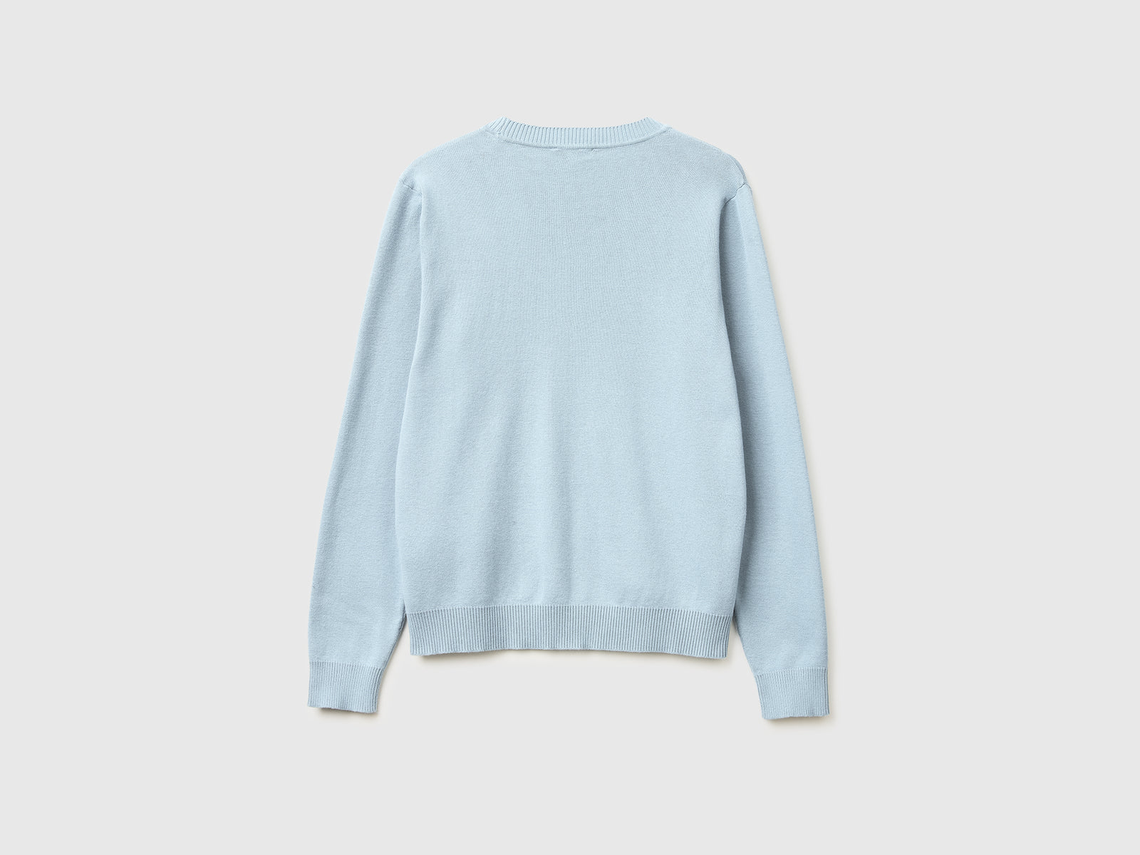 Light blue sweater in tricot cotton - ucb_image_BS