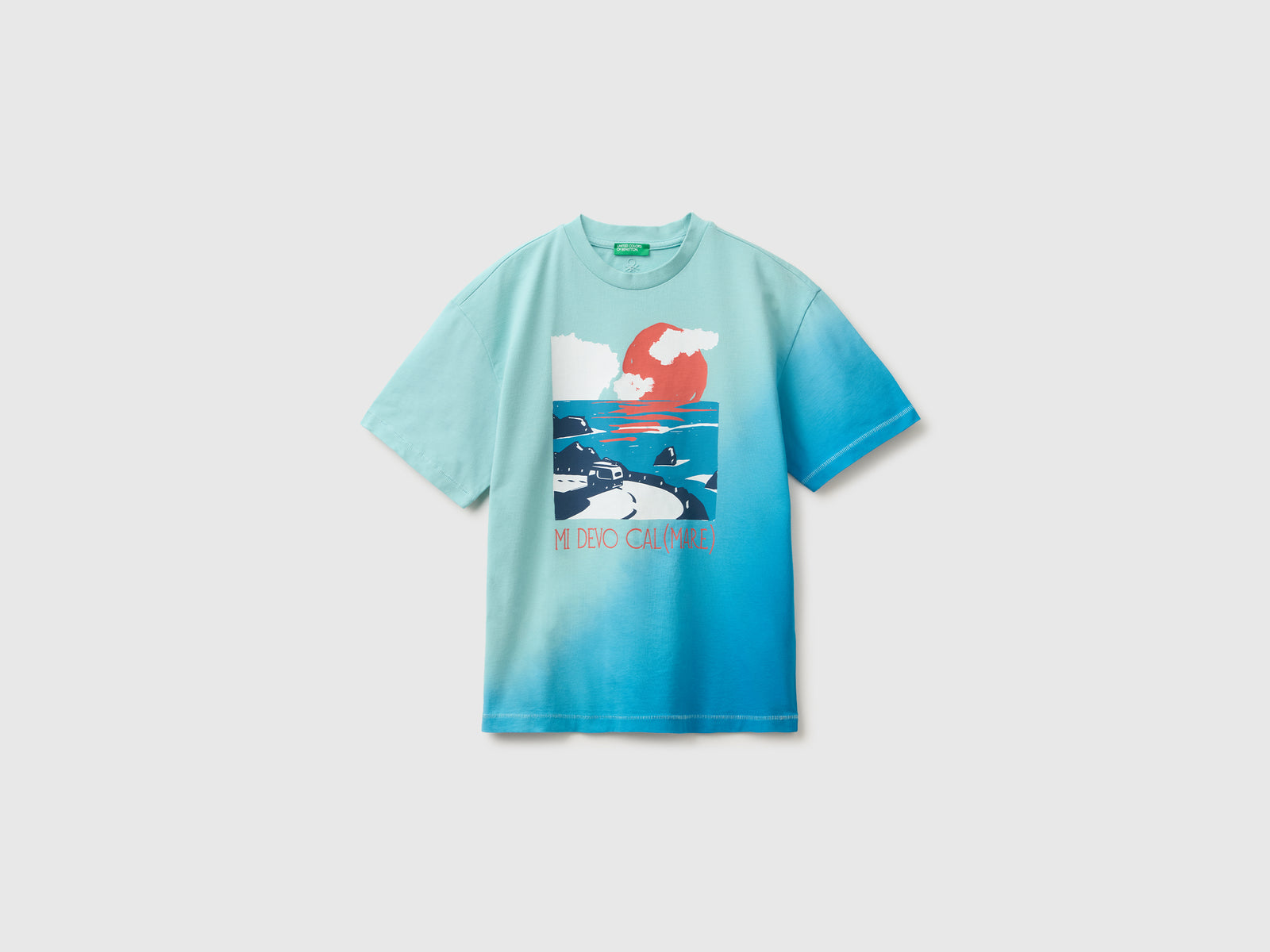 Dip dye effect T-shirt with print - ucb_image_FS