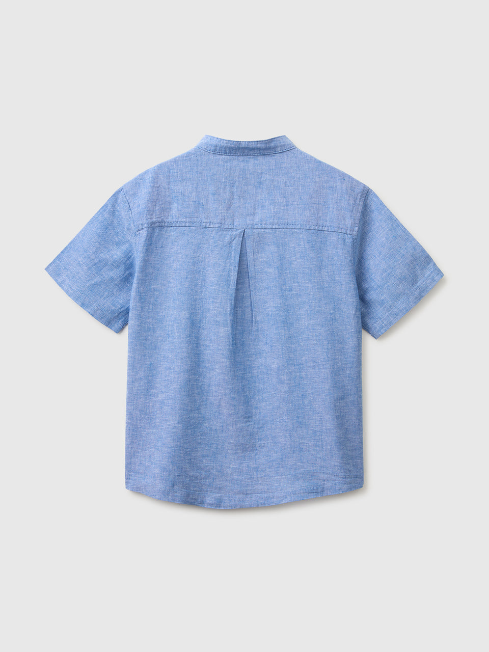 Short-sleeved linen blend shirt - ucb_image_BS