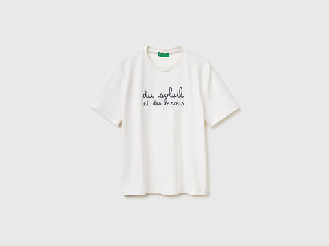 T-shirt with embroidered writing - ucb_image_FS