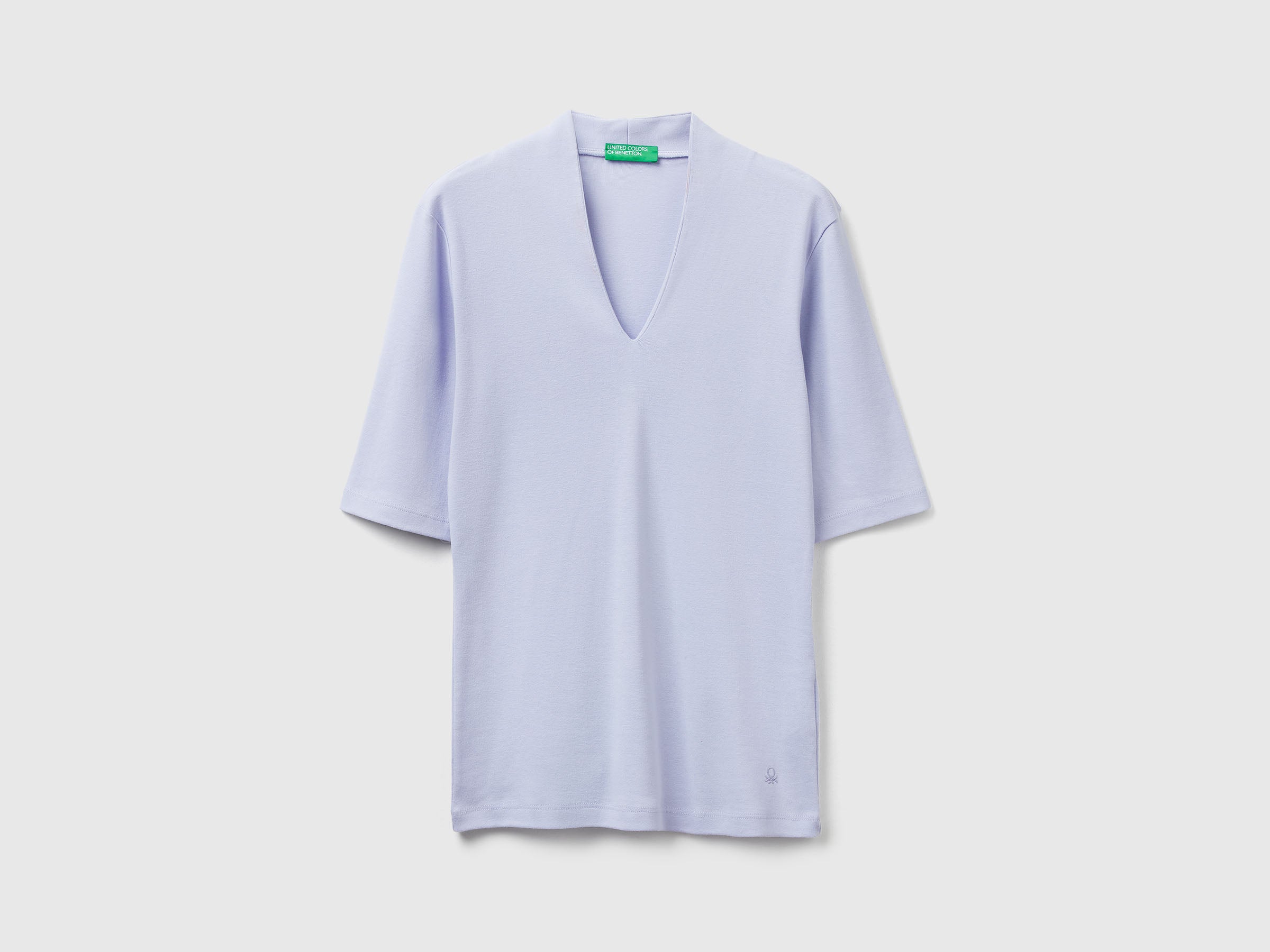 T-shirt slim fit em algodão de fibra longa - ucb_image_FS