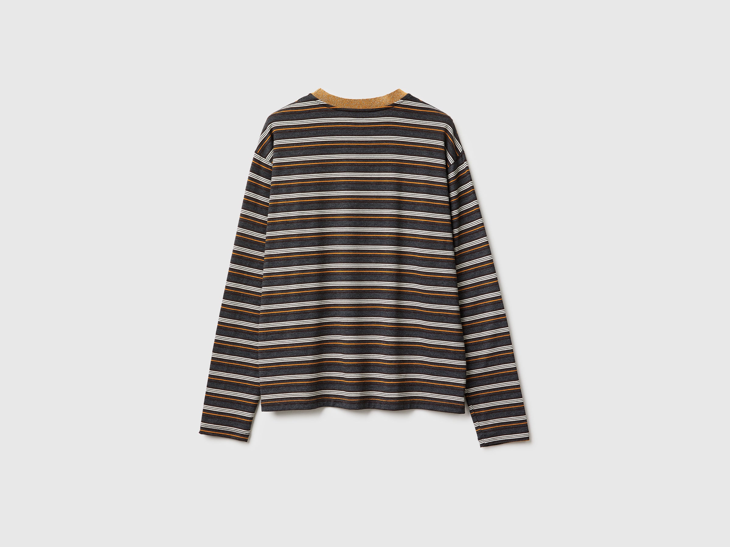 T-shirt às riscas com gola lurex - ucb_image_BS