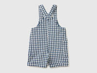 Checkered linen blend overalls - ucb_image_BS