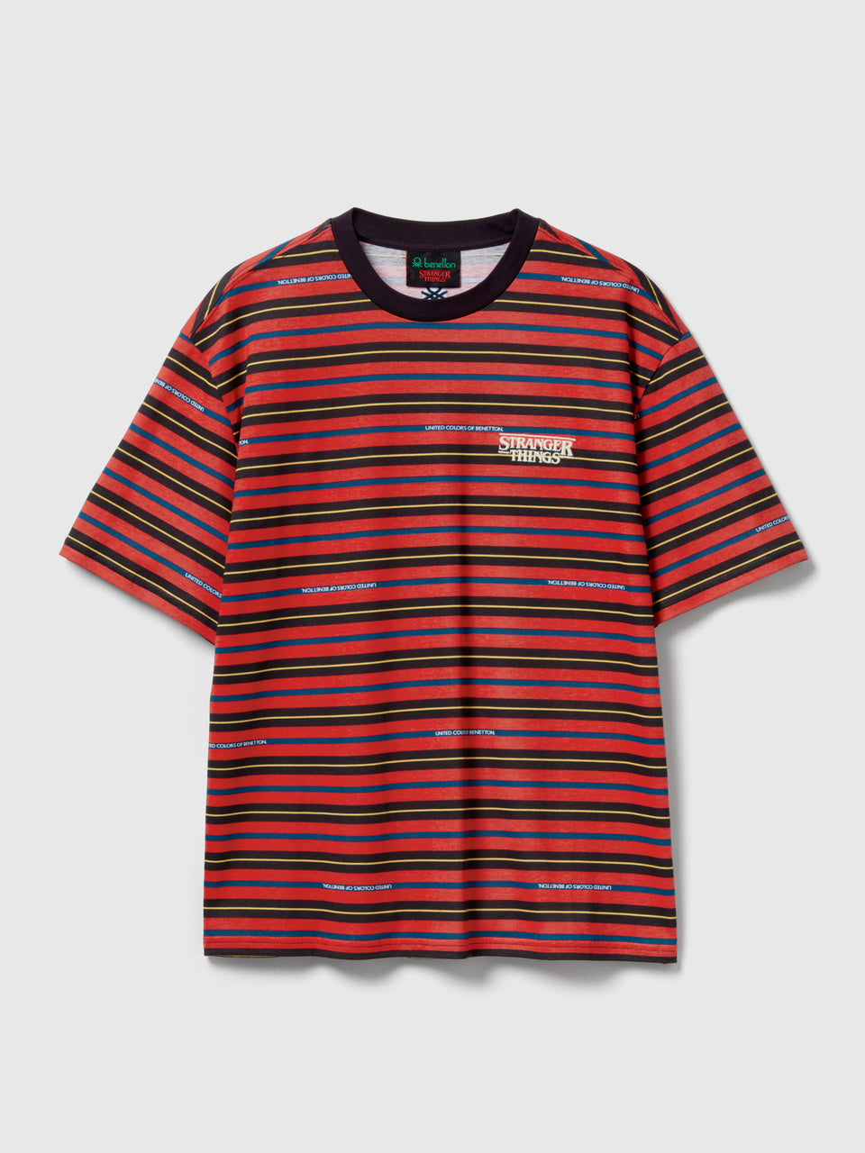 T-shirt às riscas Stranger Things - ucb_image_FS