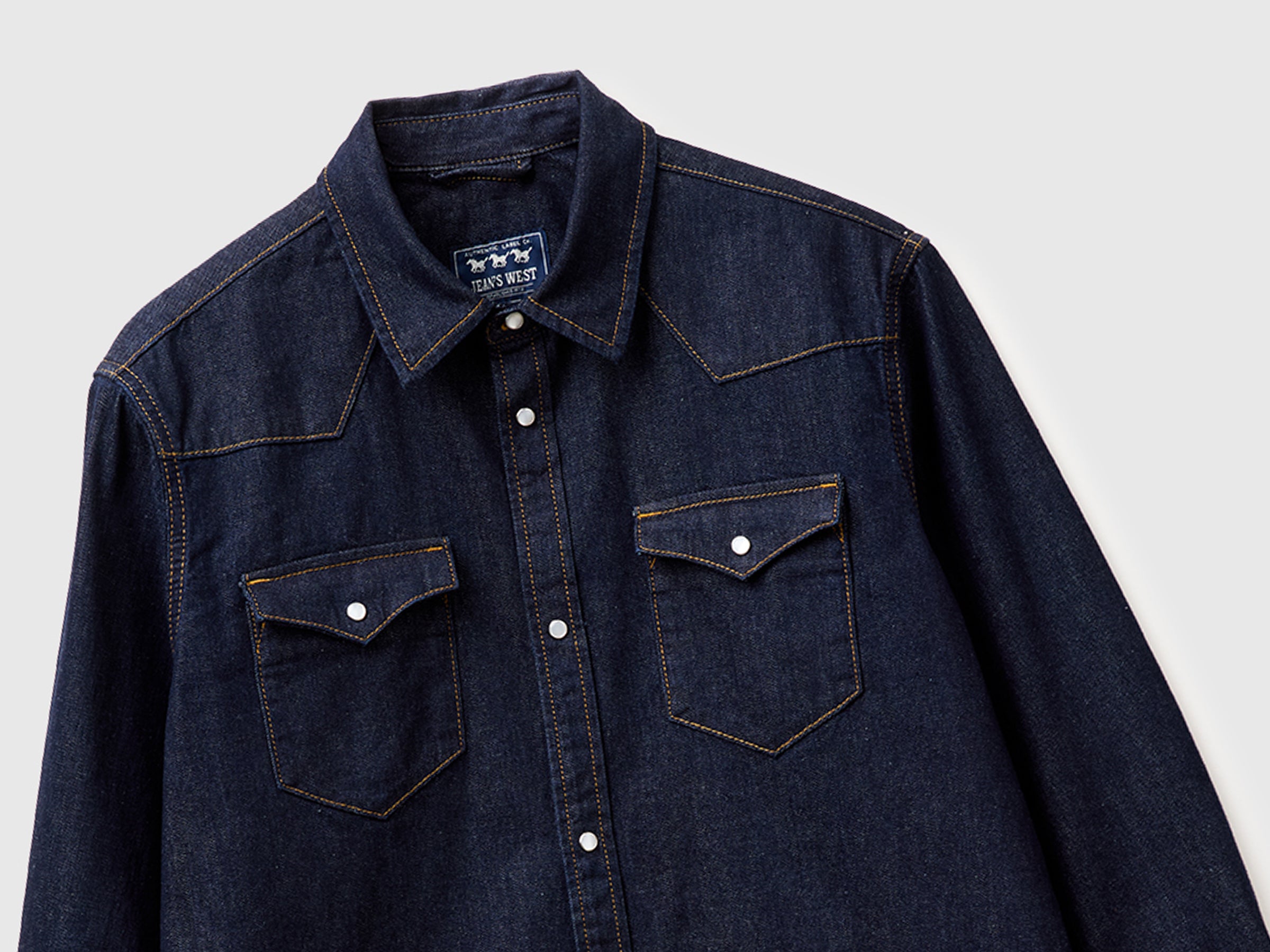 Camisa western de jeans escuro - ucb_image_DS1