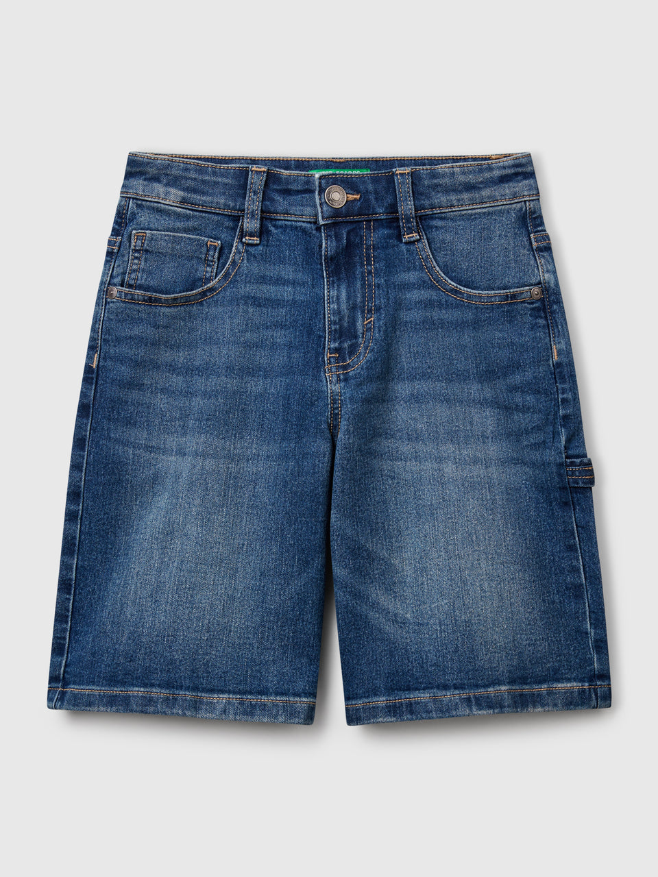 Straight fit denim bermudas - ucb_image_FS