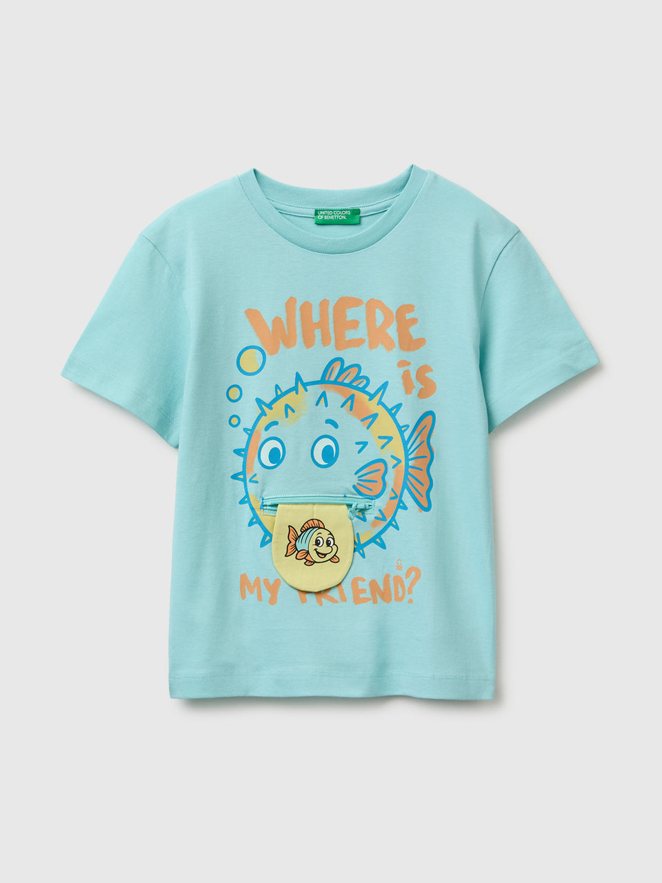 Printed T-shirt with zip - ucb_image_FS
