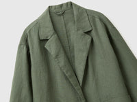 100% linen single-breasted blazer - ucb_image_FY