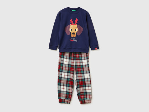Pijama natalício com calças aos quadrados - ucb_image_FS