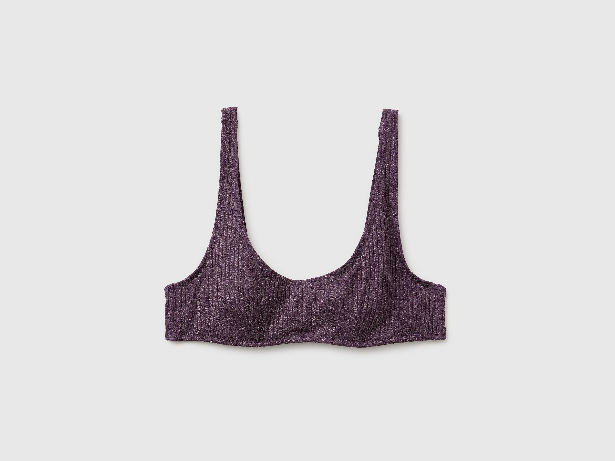Ribbed beach bra with lurex - ucb_image_FS