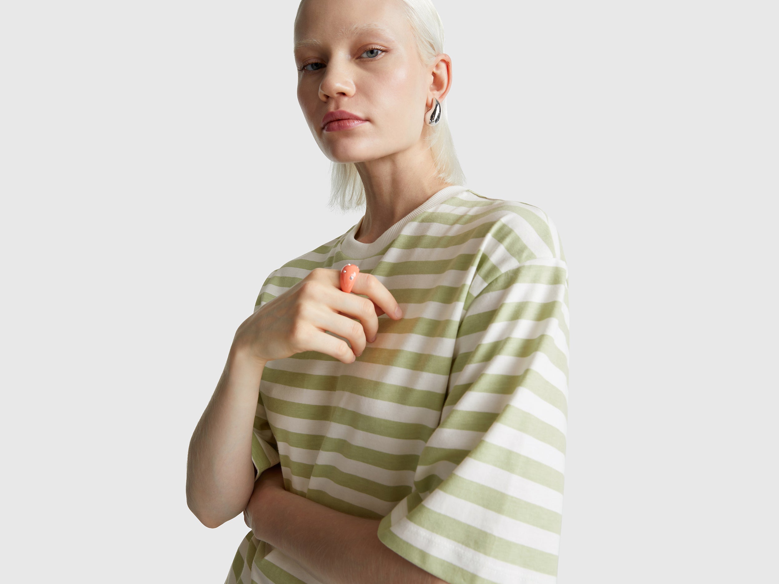 T-shirt às riscas over fit - ucb_image_FY
