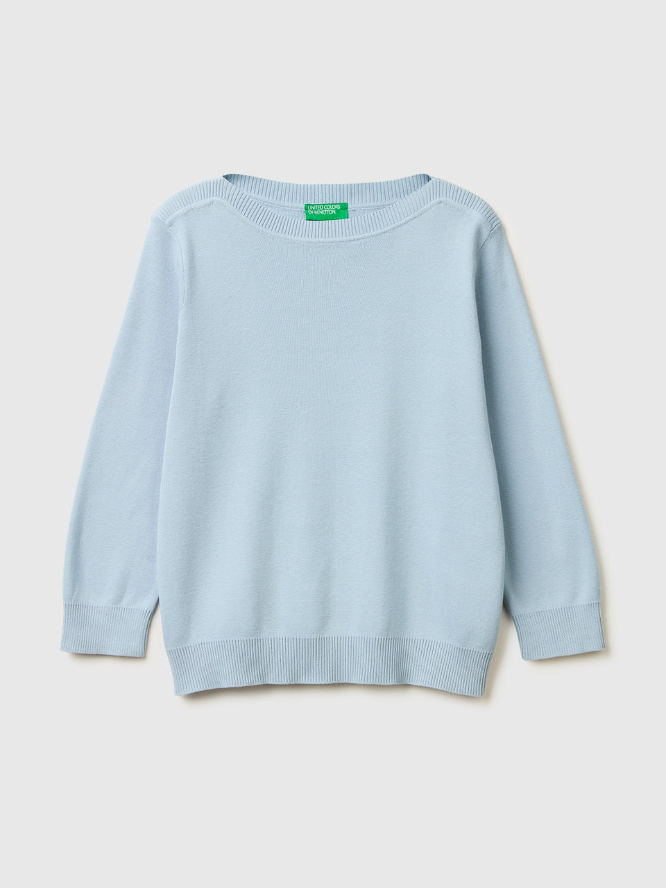 Light blue sweater with boat neck - ucb_image_FS