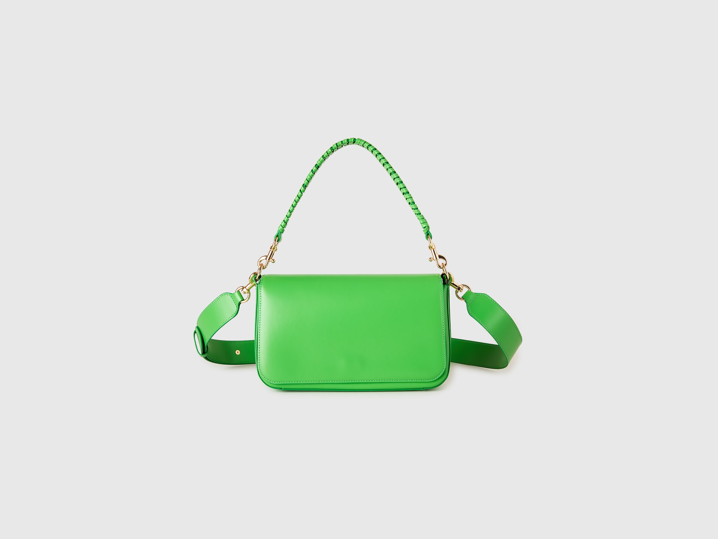 Be Bag green with woven handle - ucb_image_FS