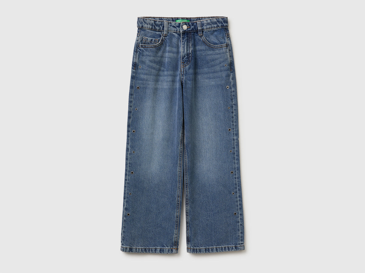 Jeans straight com ilhoses - ucb_image_FS