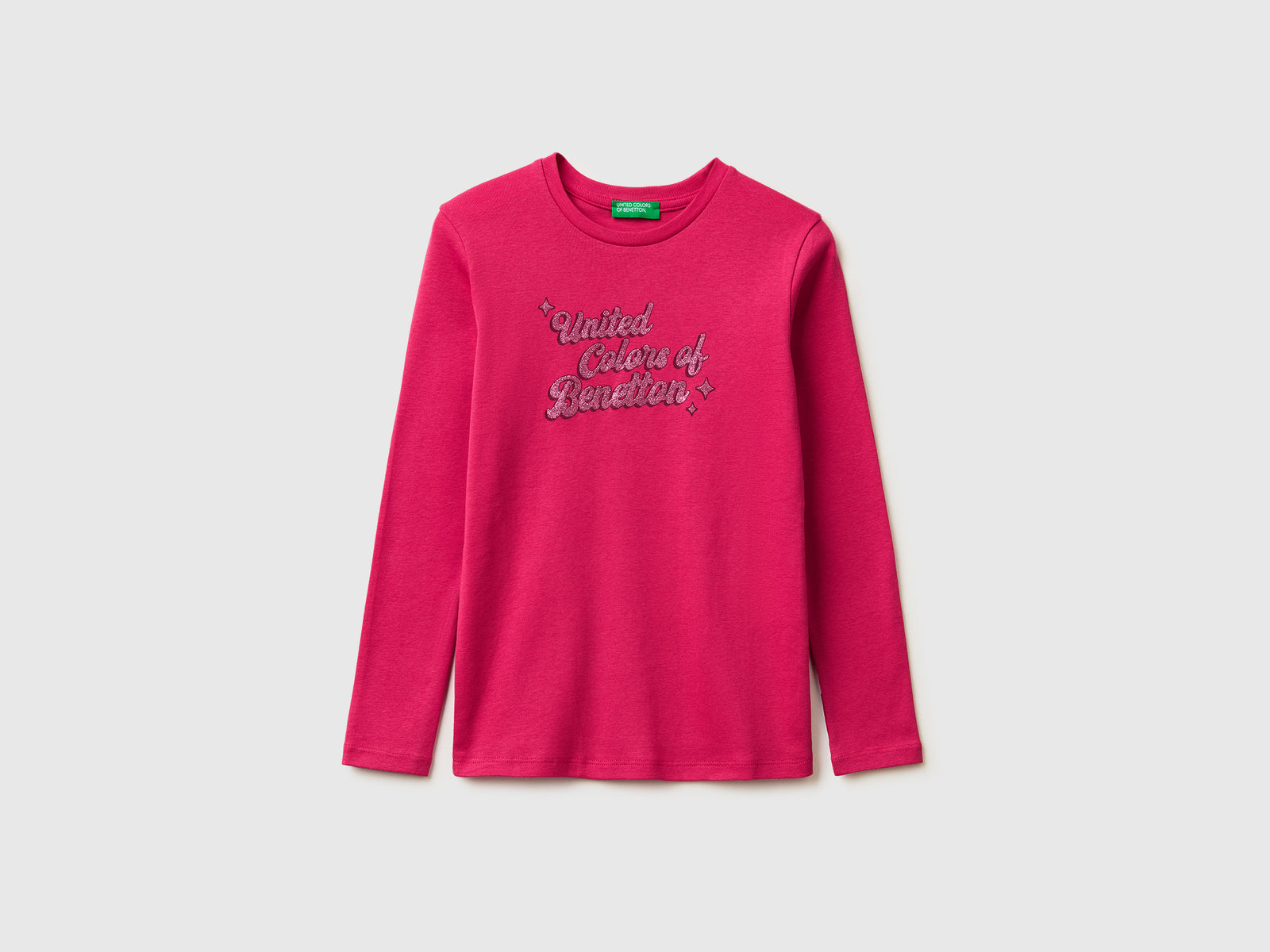 T-shirt with glittery logo in organic cotton - ucb_image_FS