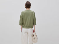 Camisola de gola redonda em algodão e lã - ucb_image_B