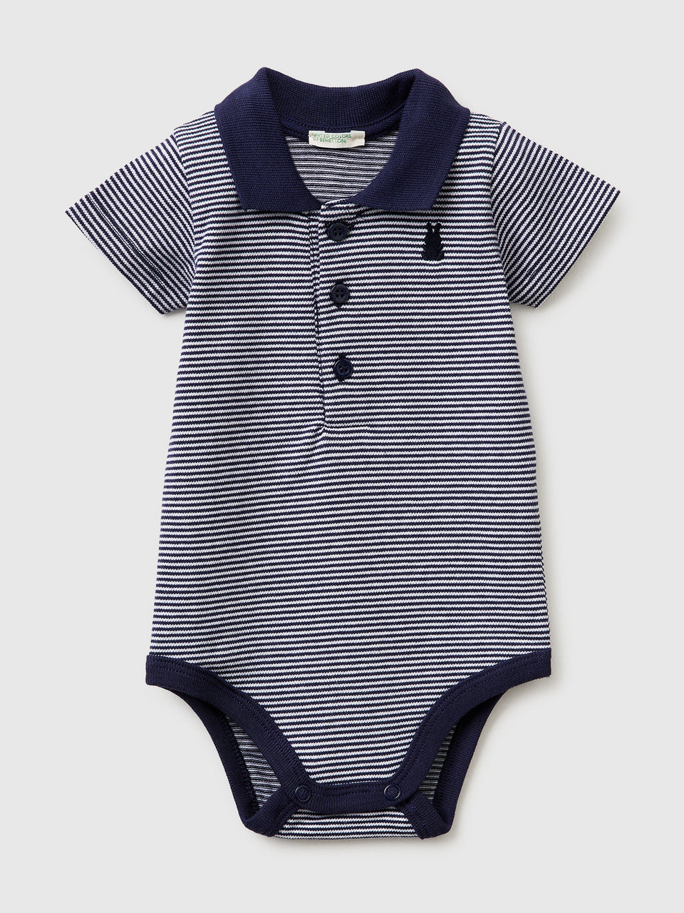 Polo onesie in stretch cotton - ucb_image_FS