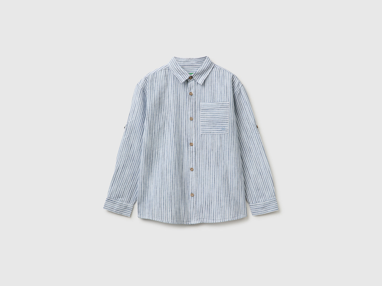 Camisa às riscas em mistura de linho - ucb_image_FS