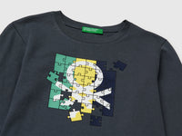 T-shirt com estampa logótipo em algodão orgânico - ucb_image_DS1