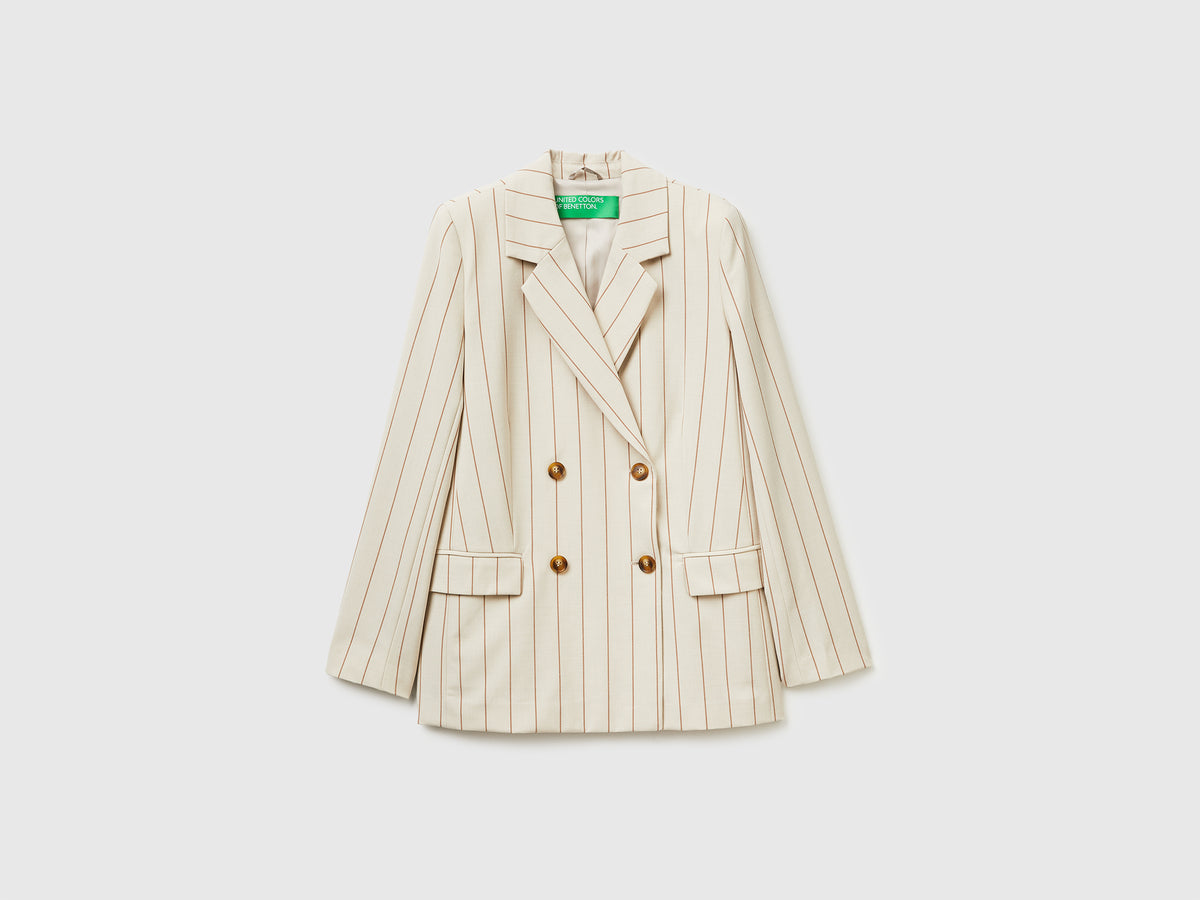 Double-breasted pinstriped jacket - ucb_image_FS