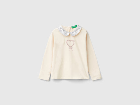 T-shirt com gola lantejoulas - ucb_image_FS