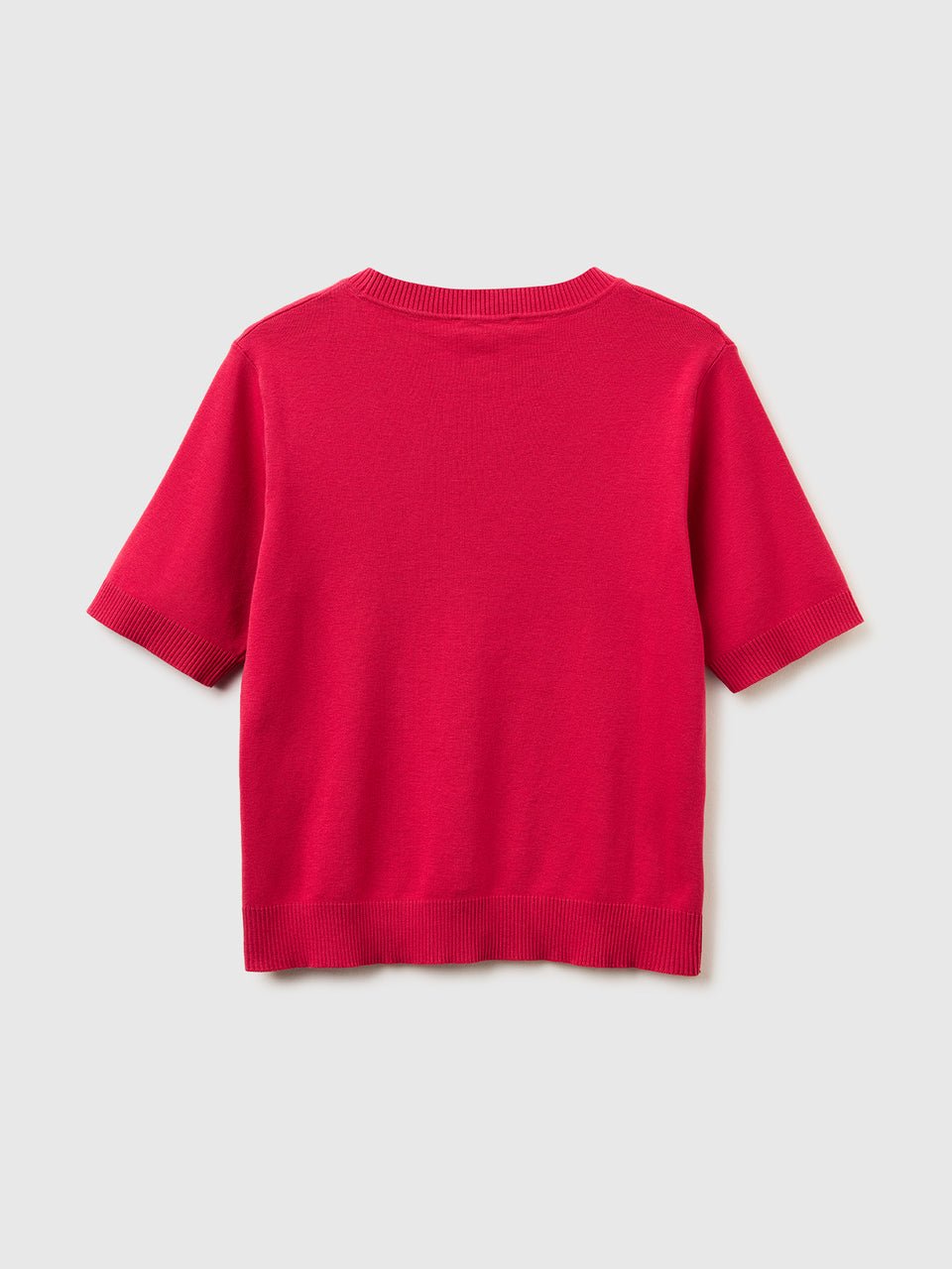 Strawberry red short sleeve sweater - ucb_image_BS