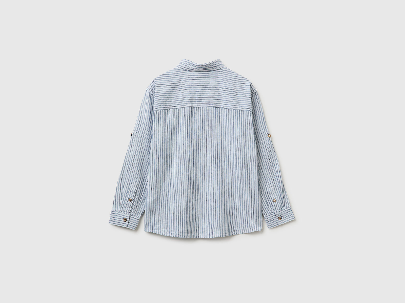 Camisa às riscas em mistura de linho - ucb_image_BS
