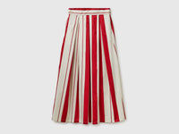 Striped satin midi skirt - ucb_image_FS